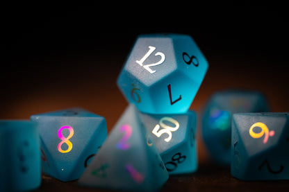 Aetherveil Gemstone Dice Set