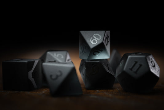 Oblivion's Echo Gemstone Dice Set
