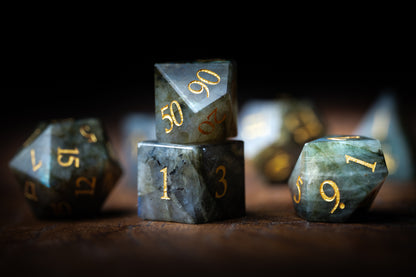 Eldergleam Gemstone Dice Set