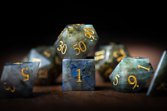 Eldergleam Gemstone Dice Set