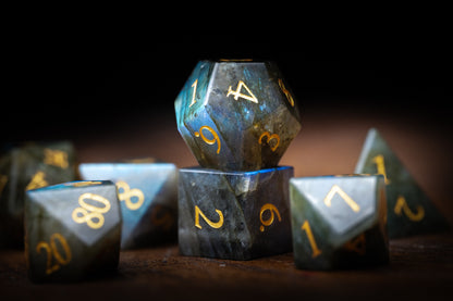 Eldergleam Gemstone Dice Set