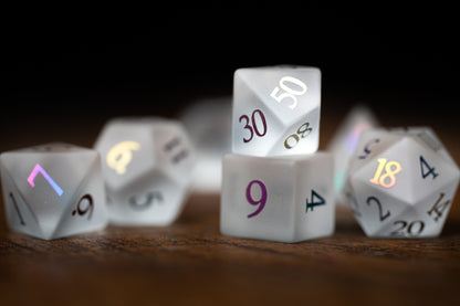 Mirrored Soul Gemstone Dice Set