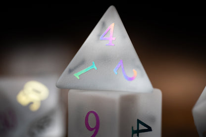 Mirrored Soul Gemstone Dice Set