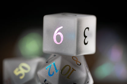Mirrored Soul Gemstone Dice Set