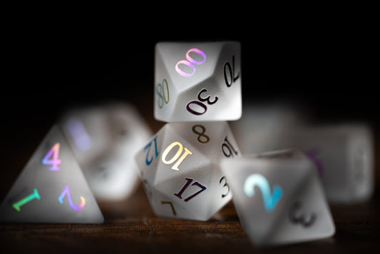Mirrored Soul Gemstone Dice Set