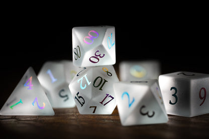 Mirrored Soul Gemstone Dice Set