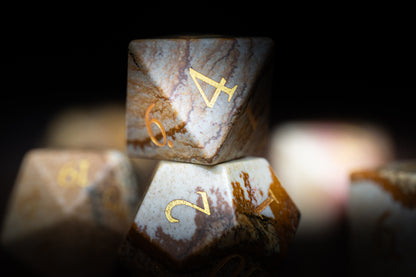 Stoneheart Sigils Gemstone Dice Set