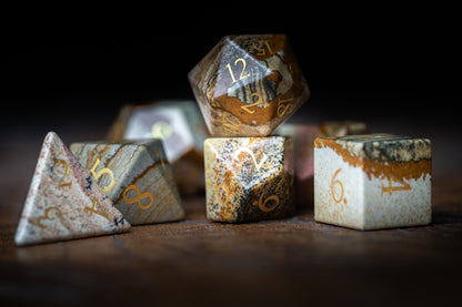 Stoneheart Sigils Gemstone Dice Set