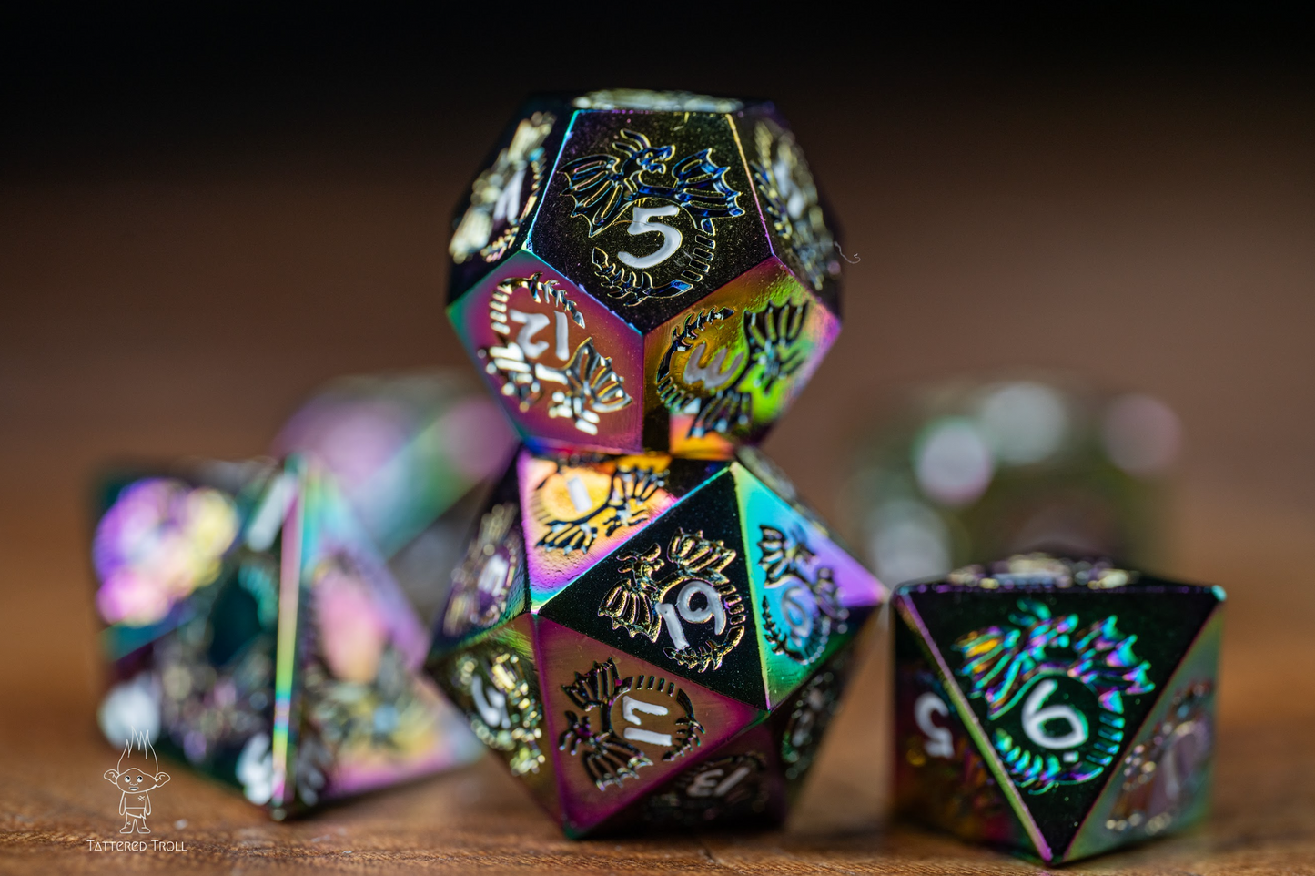 Faerie of the Enchanted Metal Dice Set