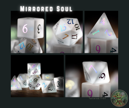 Mirrored Soul Gemstone Dice Set