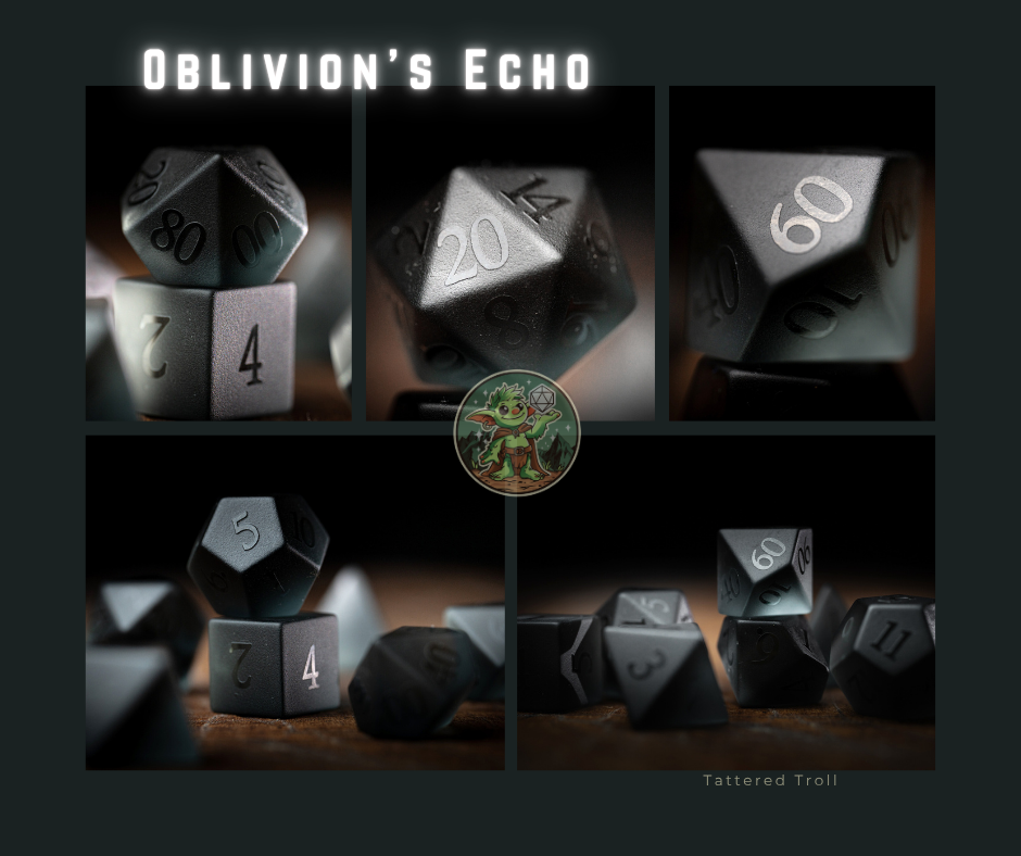 Mirrored Soul Gemstone Dice Set