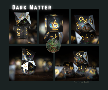 Galactic Emerald Liquid Core Dice Set