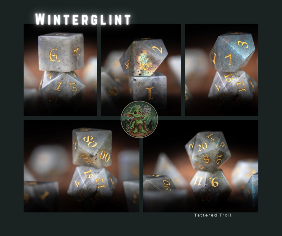 Arcane Spring Gemstone Dice Set