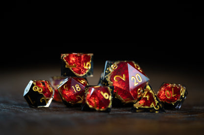 Inferno's Heart + Chonk 35mm D20 8 Piece Set