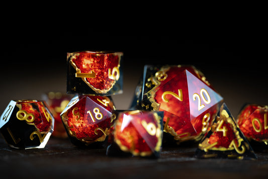 Inferno's Heart + Chonk 35mm D20 8 Piece Set