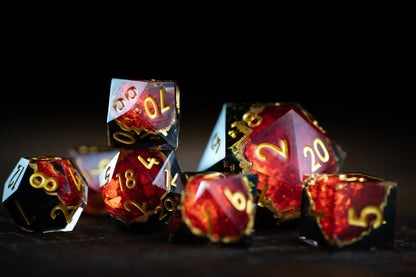 Inferno's Heart + Chonk 35mm D20 8 Piece Set
