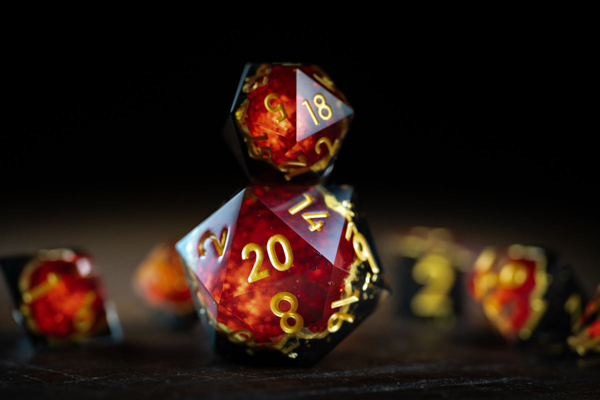 Inferno's Heart + Chonk 35mm D20 8 Piece Set