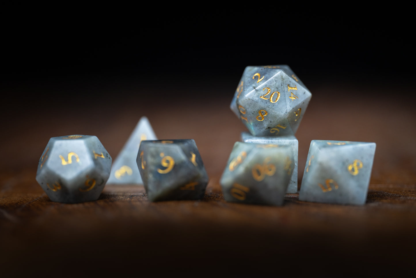 Winterglint Gemstone Dice Set