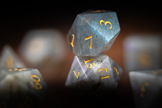 Winterglint Gemstone Dice Set
