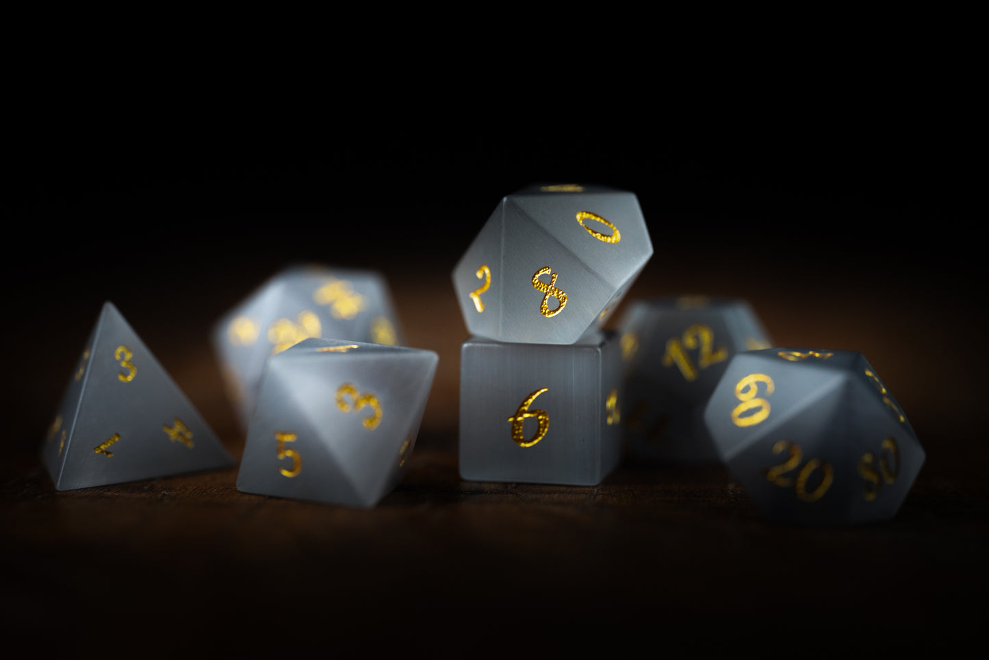 Moonshade Shards Gemstone Dice Set