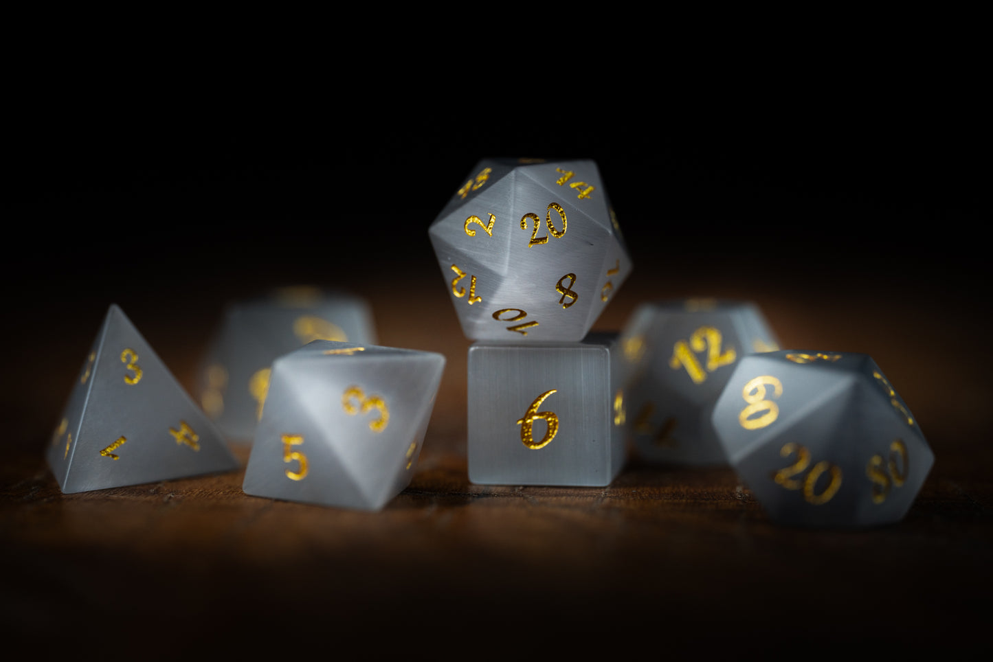 Moonshade Shards Gemstone Dice Set