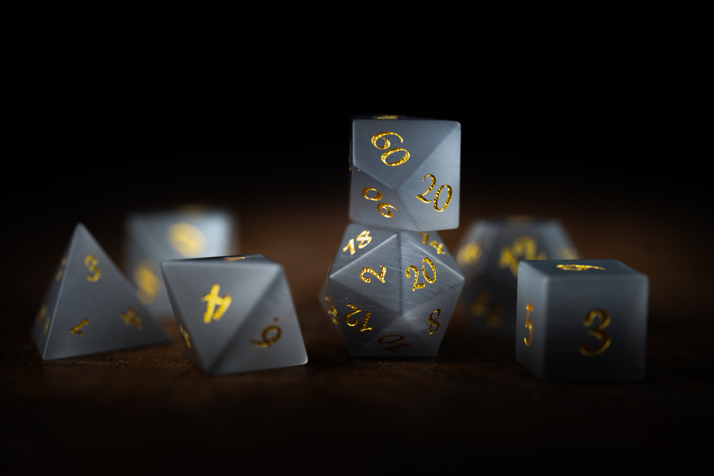 Moonshade Shards Gemstone Dice Set