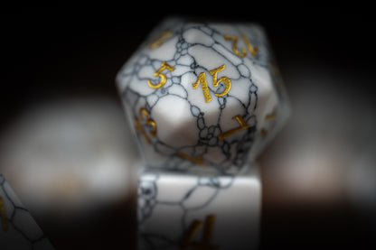 Ghostpath Compass Gemstone Dice Set