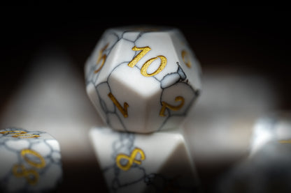 Ghostpath Compass Gemstone Dice Set