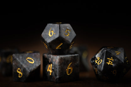 Lanternstone Gemstone Dice Set