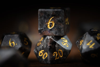 Lanternstone Gemstone Dice Set