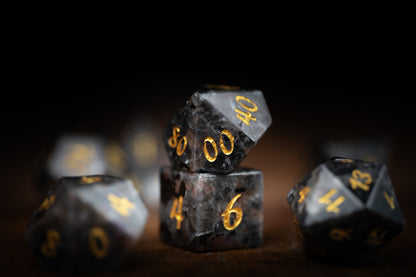 Lanternstone Gemstone Dice Set