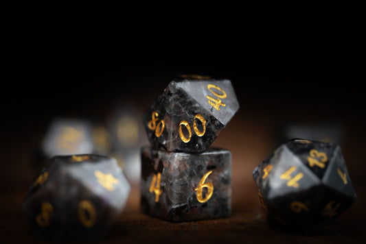 Lanternstone Gemstone Dice Set