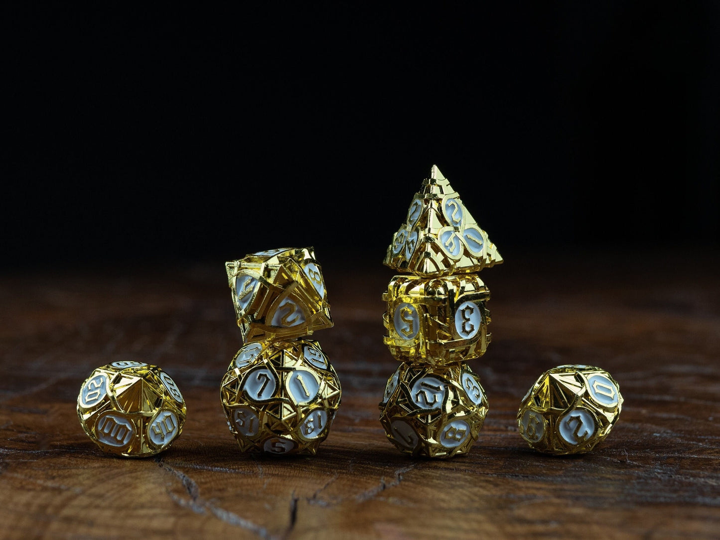 Goblin's Gold Metal Dice Set: Premium Polyhedral DnD Dice - High-Quality Metal Dice for Dungeons and Dragons