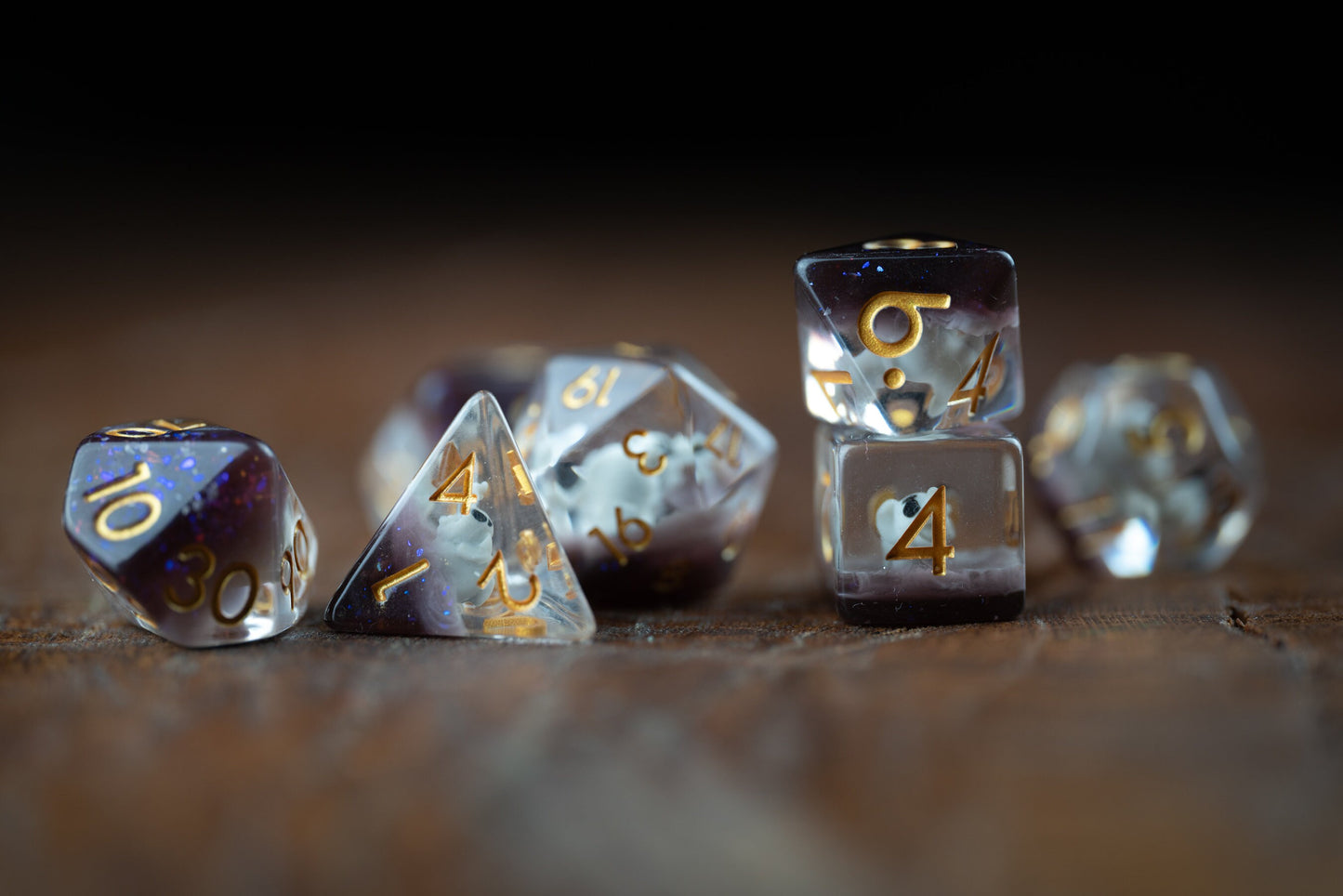 Tiny Trampler Elephant Dice: Cute Polyhedral DnD Dice Set - Perfect Animal-Themed Gifts for Dungeons and Dragons Players