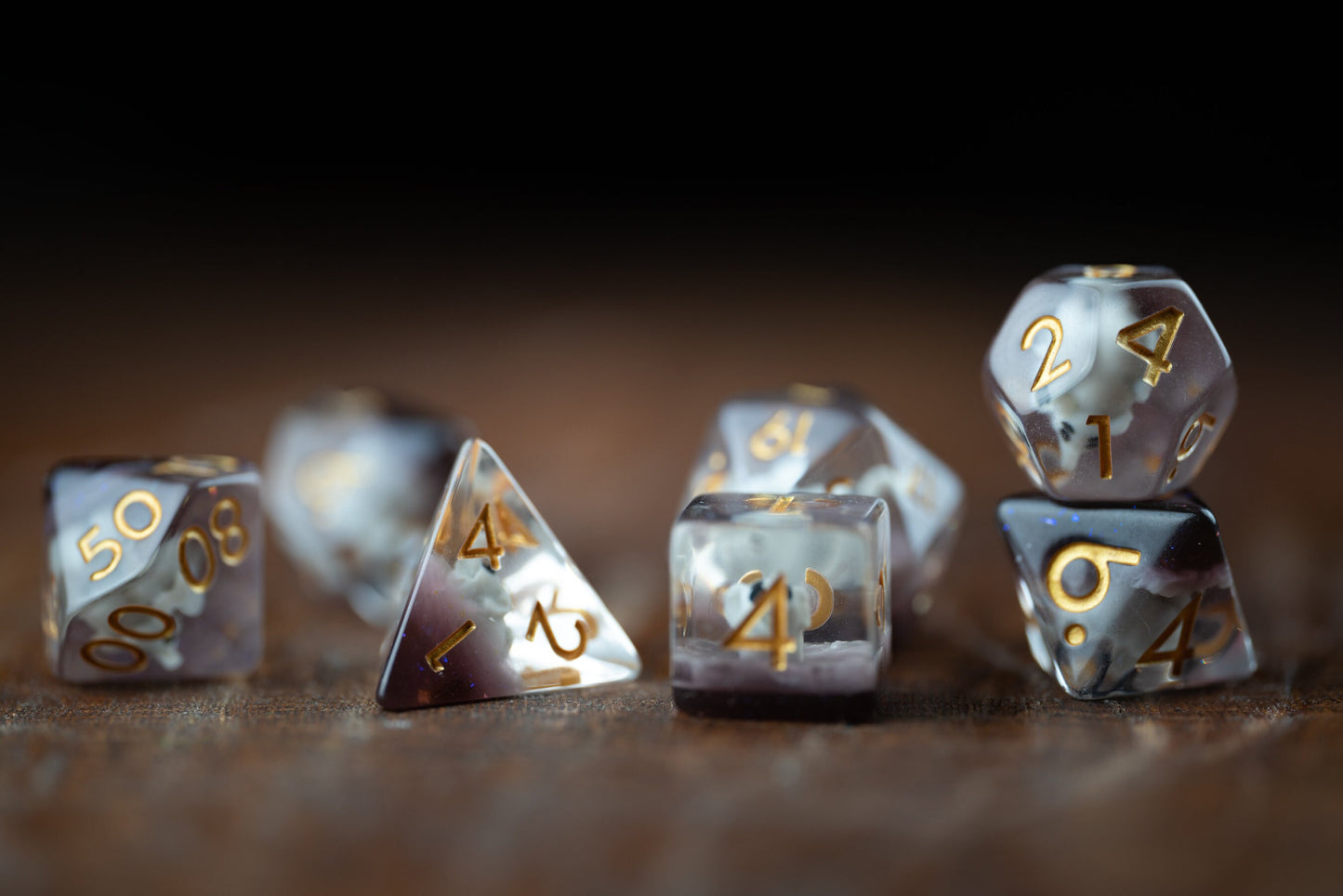 Tiny Trampler Elephant Dice: Cute Polyhedral DnD Dice Set - Perfect Animal-Themed Gifts for Dungeons and Dragons Players