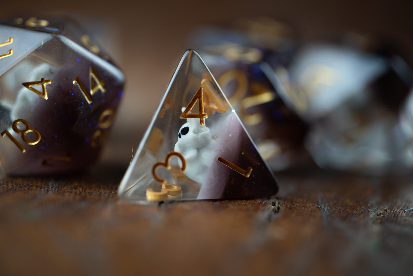 Tiny Trampler Elephant Dice: Cute Polyhedral DnD Dice Set - Perfect Animal-Themed Gifts for Dungeons and Dragons Players