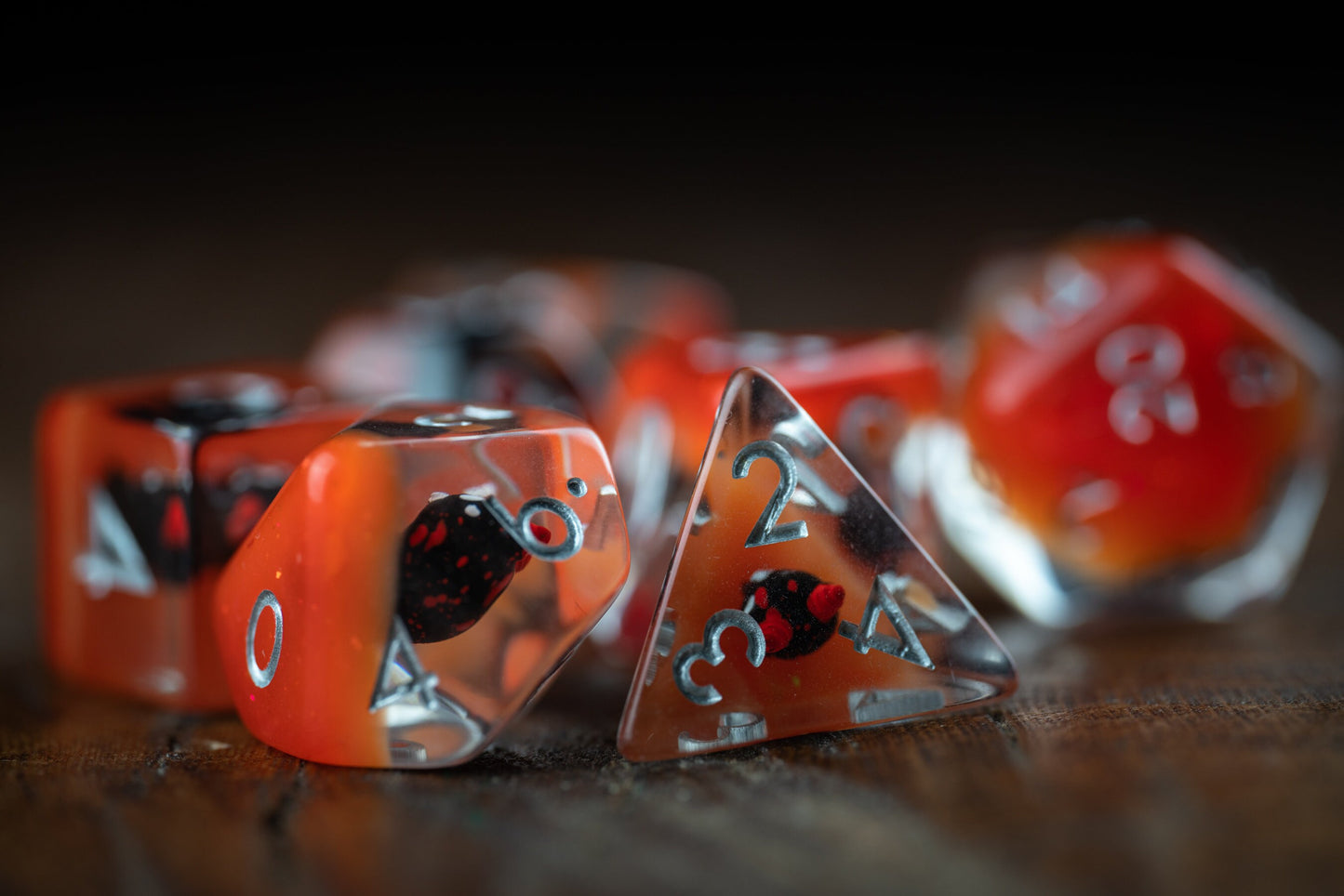 Baby Demon Cat Dice - Cute Black Cat Polyhedral DnD Dice Set - Ideal DnD Gifts for Cat Lovers