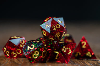 Carnelian Dice Set