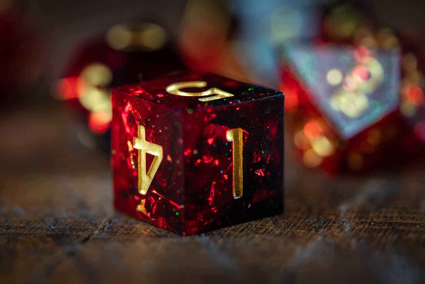 Carnelian Dice Set