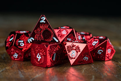 Dragon Blood Metal Dice Set