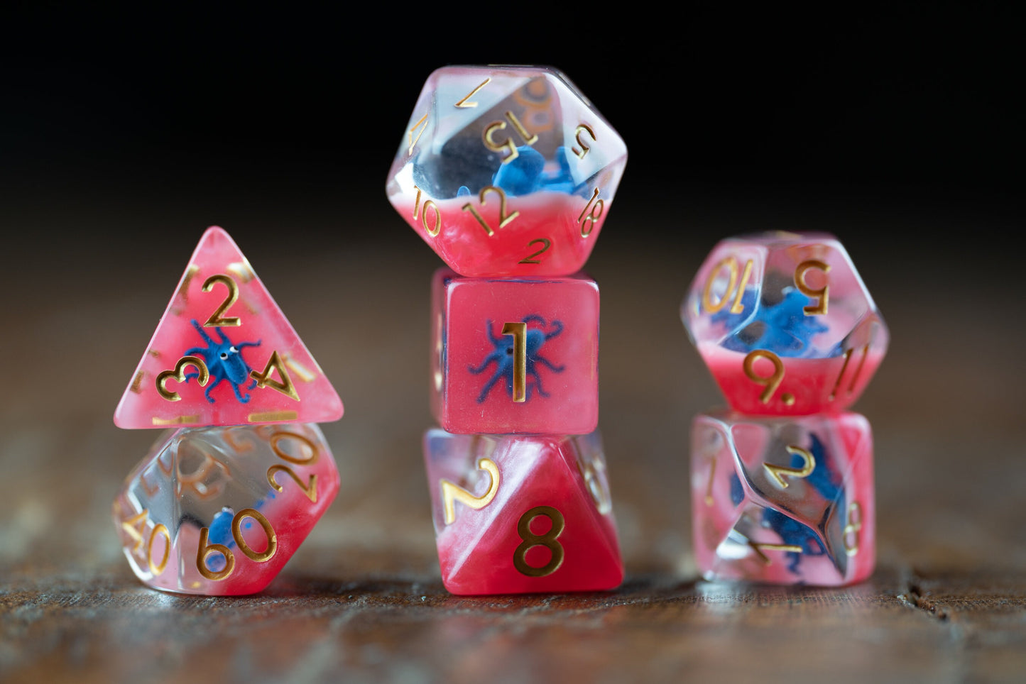 Krazy Kraken Octopus Dice Set: Cute Polyhedral DnD Dice - Perfect Gift for Dungeons and Dragons Players