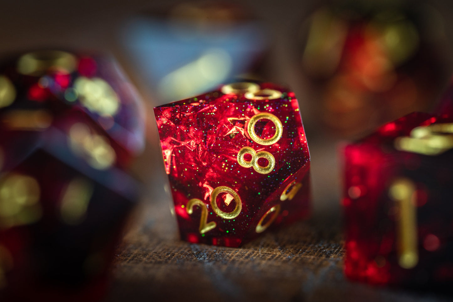 Carnelian Dice Set