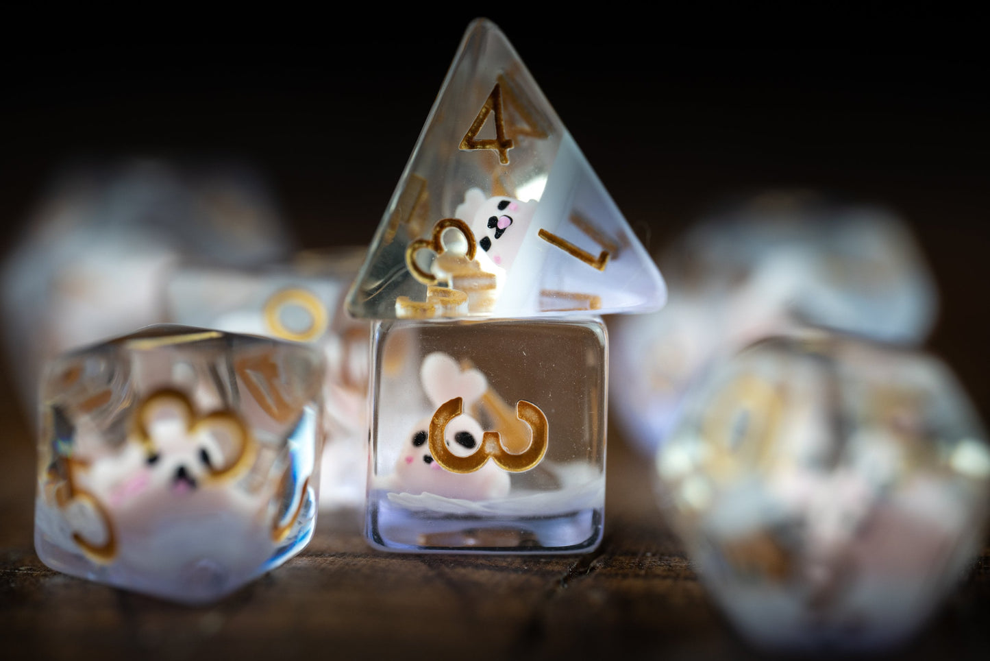 Seal of Fate Polyhedral Dice Set: Cute Ocean-Themed DnD Dice for Seal Lovers - Perfect Gift for DnD Players