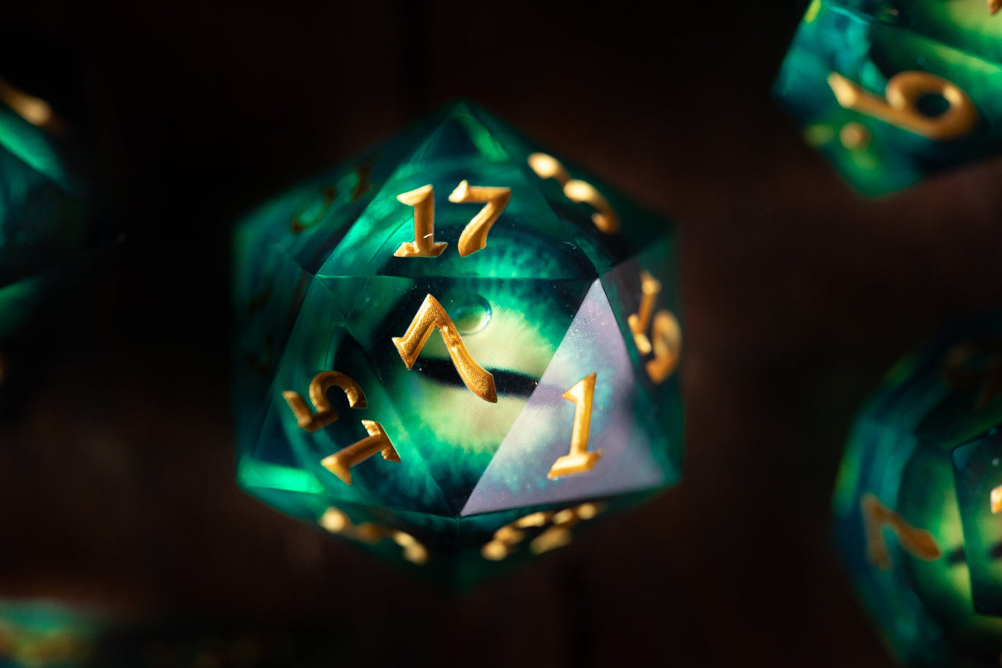 Eldritch Gaze Liquid Core Dice Set