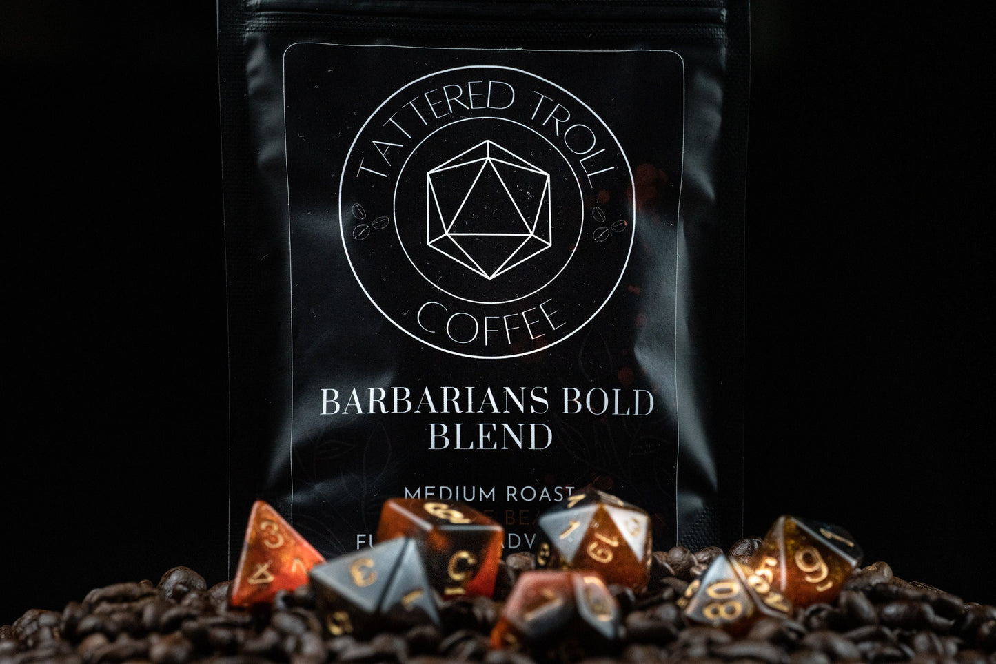 Coffee Dice Set: Cute and Fun Polyhedral DnD Dice for TTRPG - Perfect Coffee-Themed Gag Gift for Dungeons and Dragons Enthusiasts