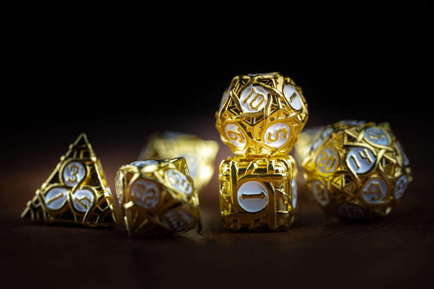 Goblin's Gold Metal Dice Set: Premium Polyhedral DnD Dice - High-Quality Metal Dice for Dungeons and Dragons