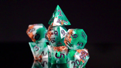 Emerald Tides Green Dice Set