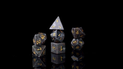 Lanternstone Gemstone Dice Set