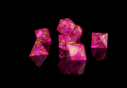 Pink Maiden Dice Set