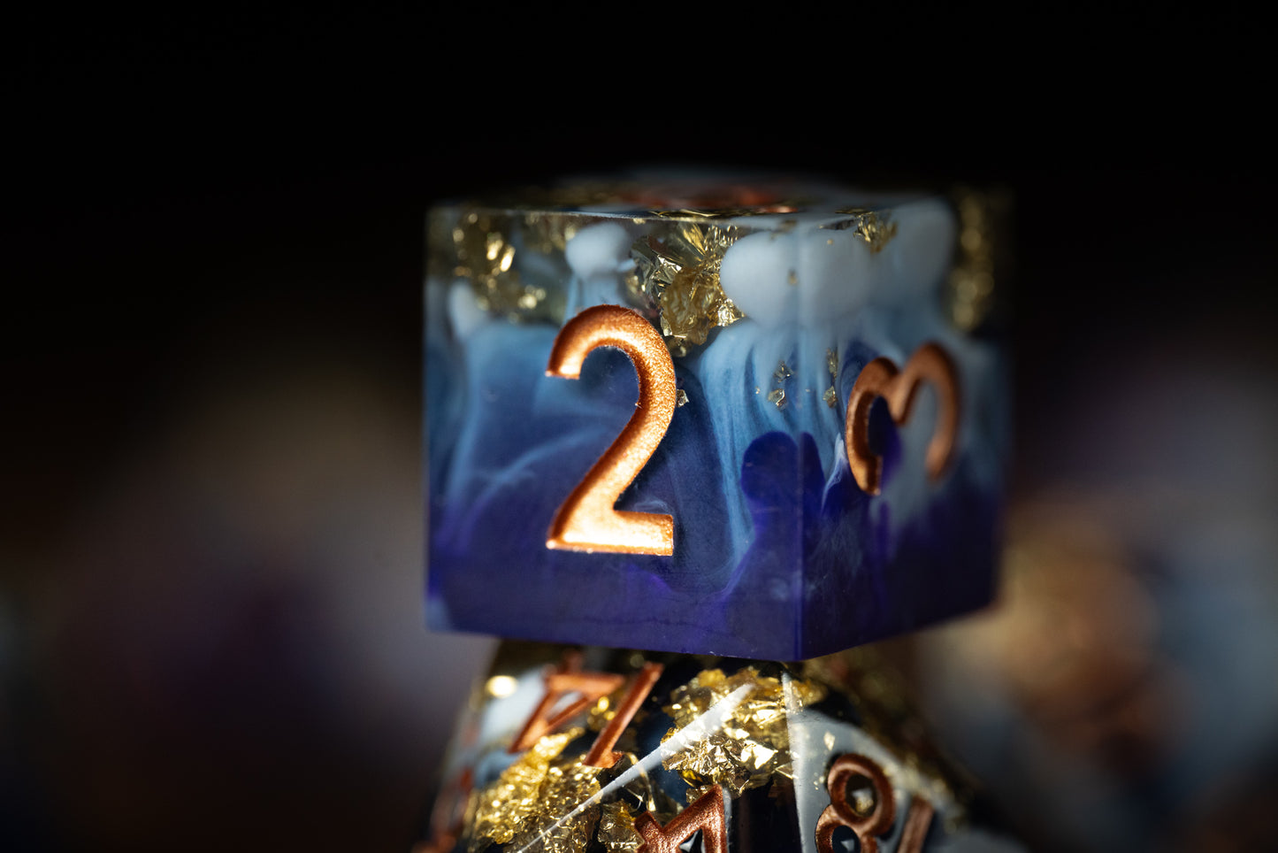 Golden Nightfall Dice Set